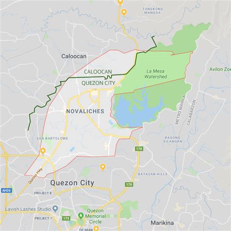 map of novaliches quezon city philippines